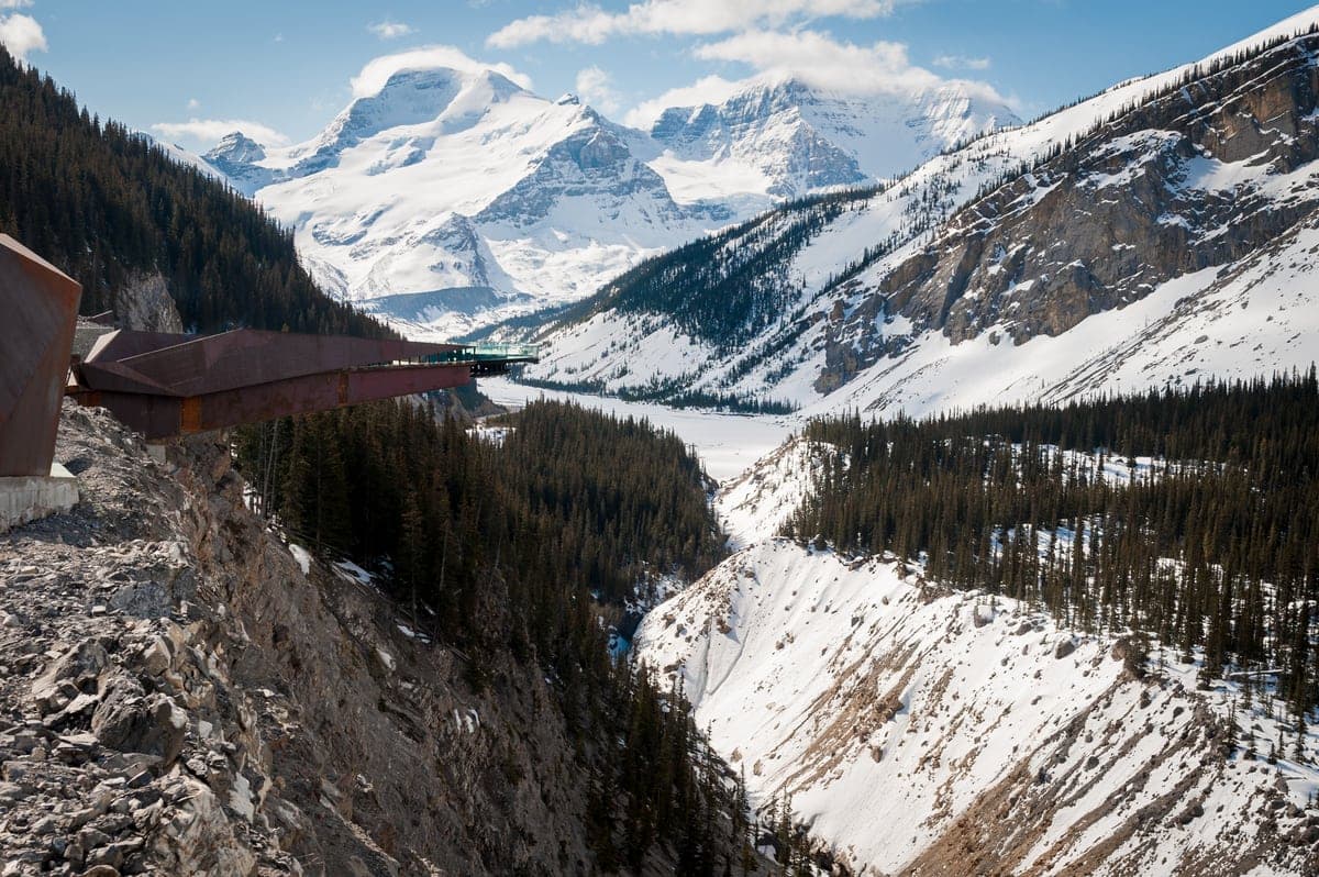 Un glacier situé dans le parc national de Jasper, en Alberta