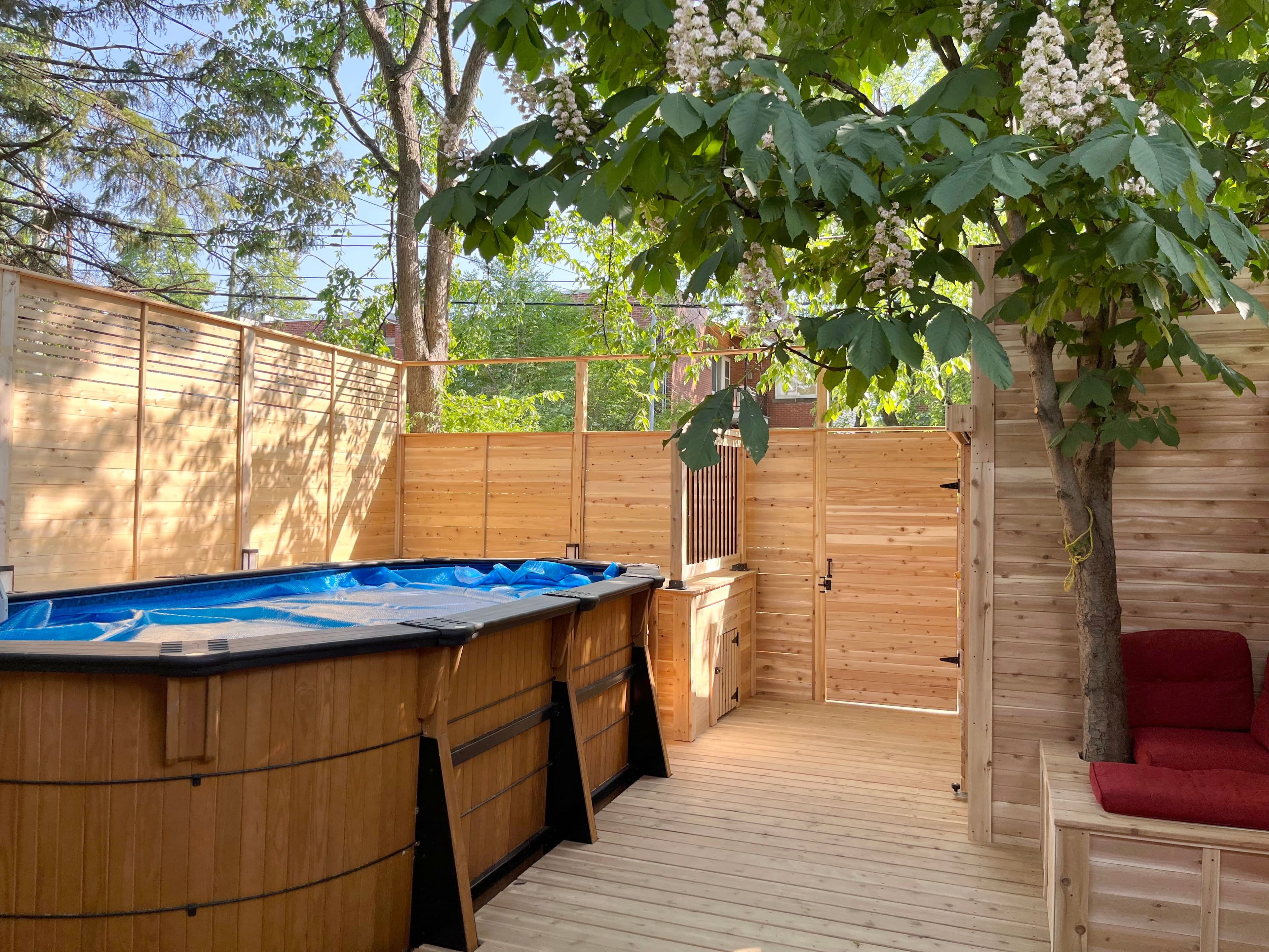 Une terrasse de l’équipe de Patios et Clôtures Beaulieu.