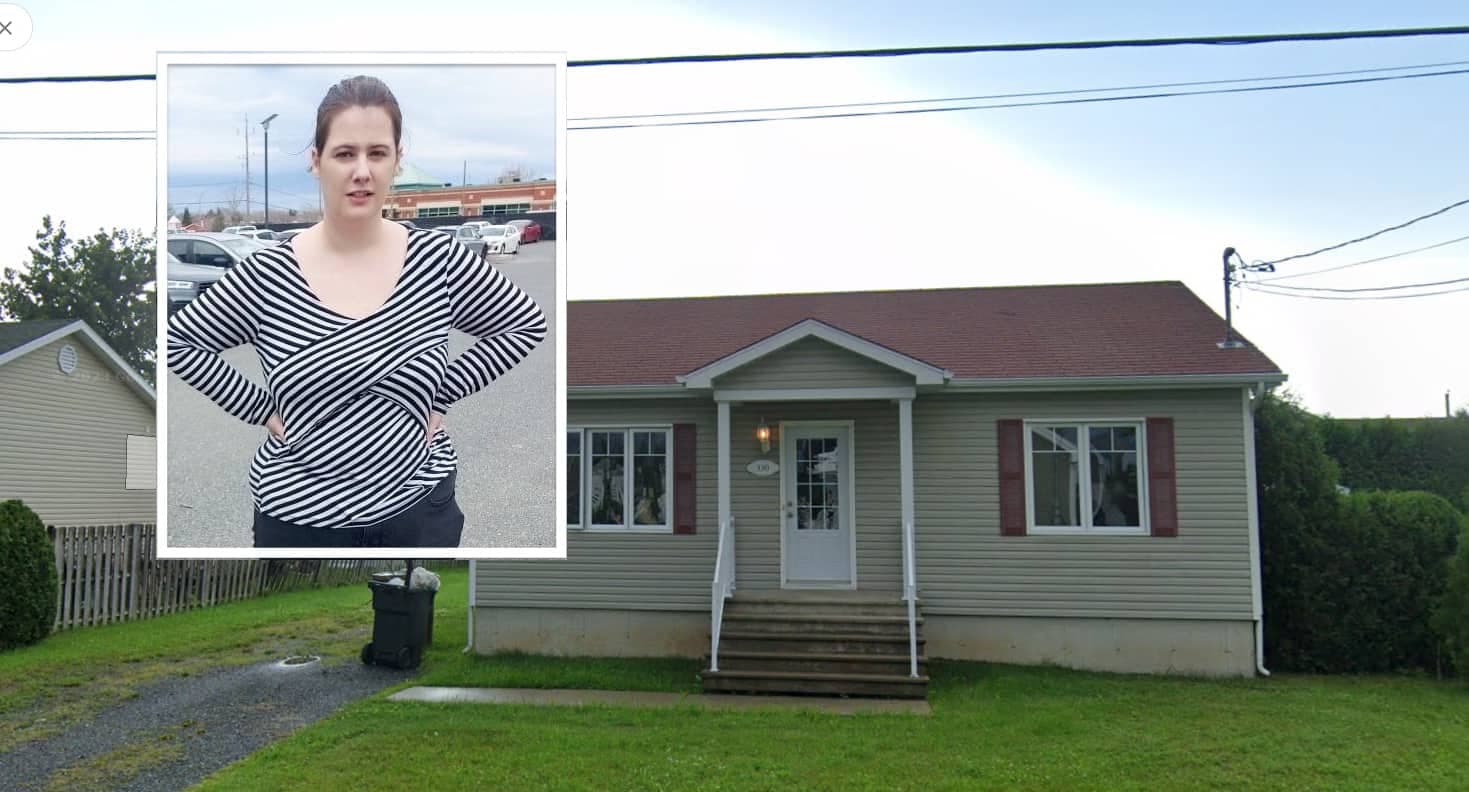 Portrait de Megan Lalonde et de la maison qu'elle a ravagé à Notre-Dame-du-Bon-Conseil.
