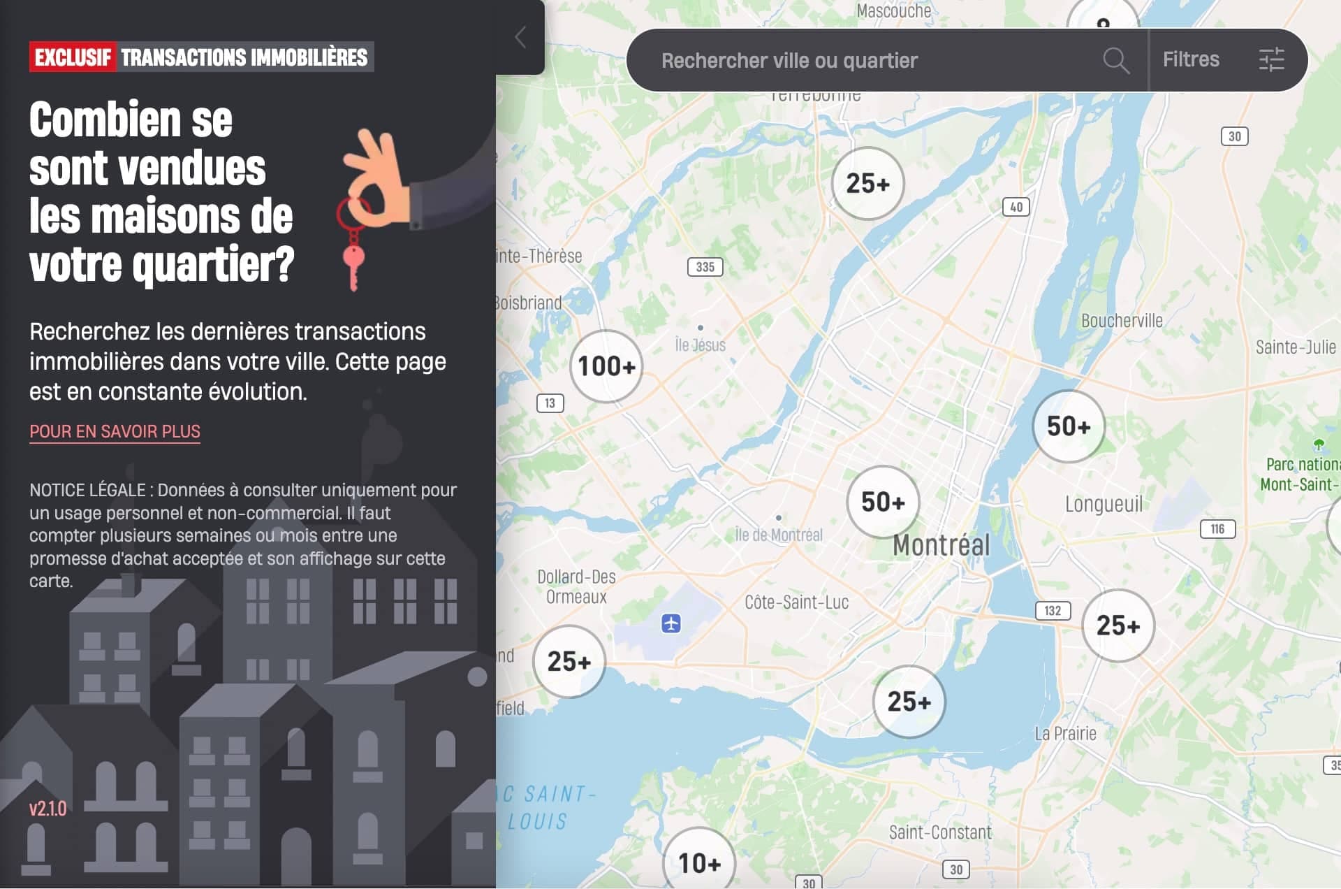 Combien se vendent les maisons près de chez vous?